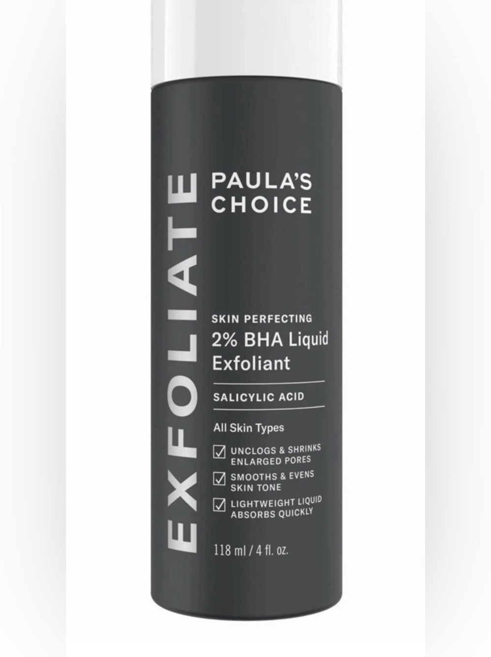 Paula's Choice Black Exfoliate 2% BHA Liquid 4 oz.